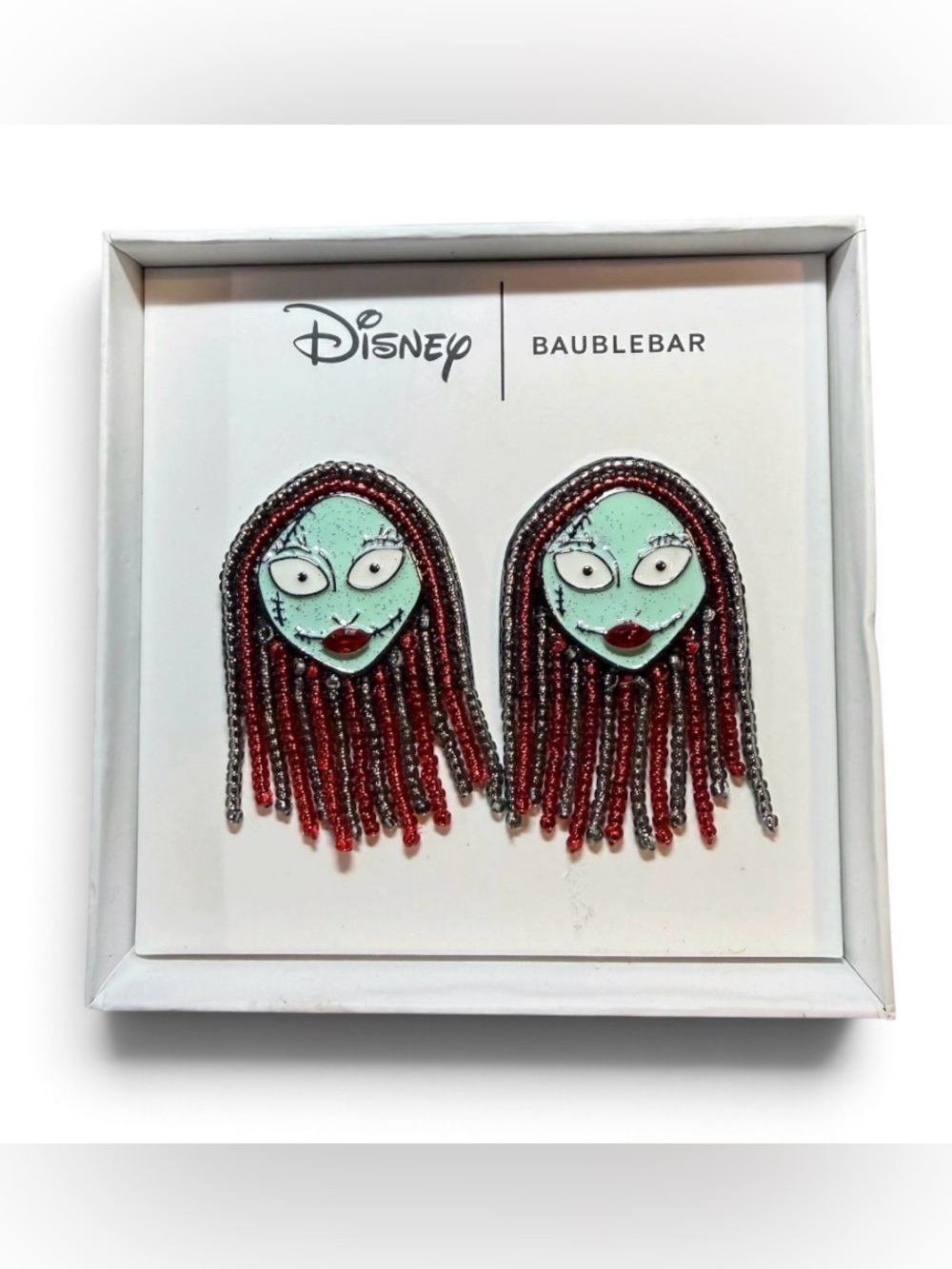 Disney BaubleBar Sally Beaded Earrings Nightmare Before Christmas NIB